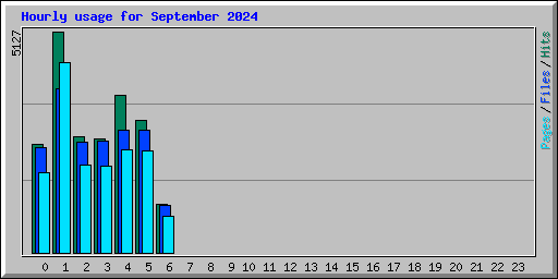 Hourly usage for September 2024