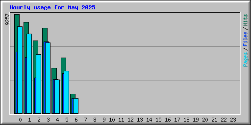 Hourly usage for May 2025